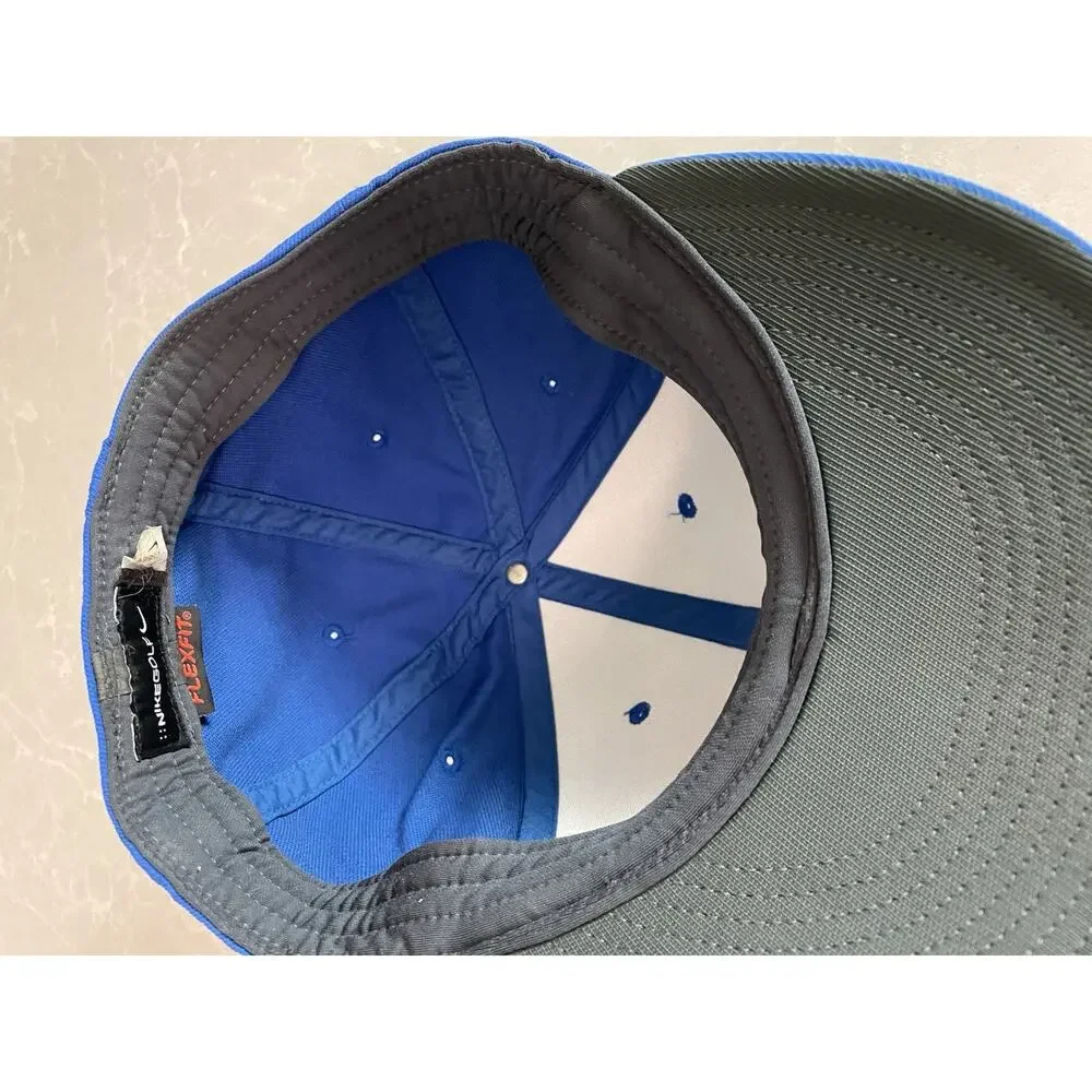 Nike Golf VRS RZN Flexfit Cap Hat Royal Blue White Swoosh Mesh
